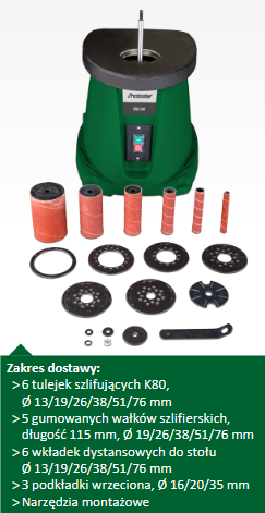 Zakres dostawy HOLZSTAR OSS 100